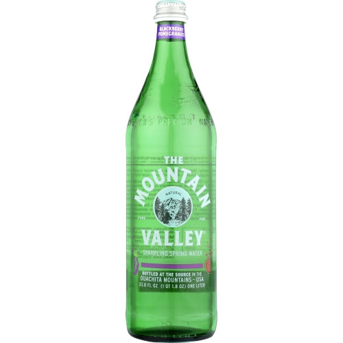 Mountain Valley, Blackberry Pomegranate Sparkling Spring Water, 1 Liter (Case of 12)