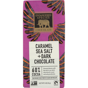 Endangered Species, Choc Drk Crml Seaslt Eagl, Case of 12 X 3 Oz