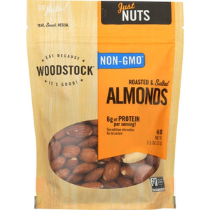 Woodstock Farms, Almonds Rstd Sltd, 7.5 Oz(Case Of 8)