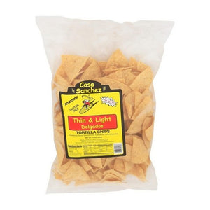 Casa Sanchez, Thin And Light Tortilla Chips, 14 Oz(Case Of 12)