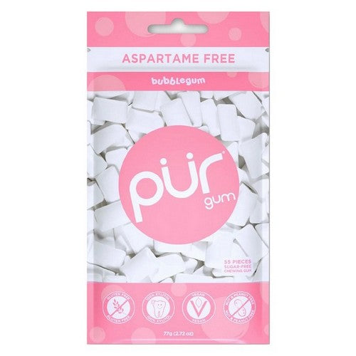 The Pur Company, Pur Gum Bubblegum Bag, 2.72 Oz(Case Of 12)