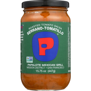 Papalote Salsa, Salsa Rstd Tmto Srrno Tmt, 15.75 Oz(Case Of 12)