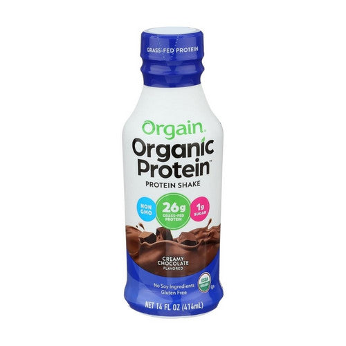 Orgain, Organic Nutrition Protein Shake Creamy Chocolate, 14 Oz(Case Of 12)