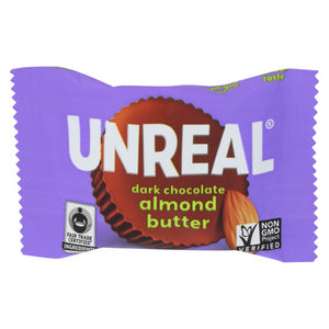 Unreal, Dark Chocolate Almond Butter Cup, 0.53 Oz(Case Of 40)