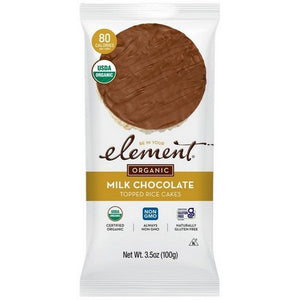 Element Snacks, Rice Cake Mlk Choc Organi, 3.5 Oz(Case Of 6)