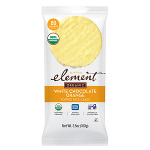 Element Snacks, Organic Dipped Rice Cakes Vanilla Orange, 3.5 Oz(Case Of 6)