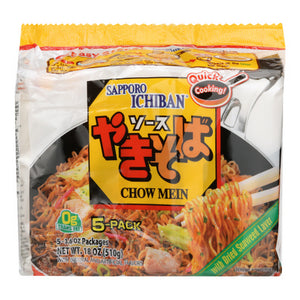 Sapporo, Chow Mein Yakisoba 5Pk, 18 Oz(Case Of 6)