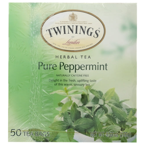 Twinings Tea, Tea Pure Peppermint, 50 Bags(Case Of 6)