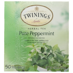 Twinings Tea, Tea Pure Peppermint, 50 Bags(Case Of 6)