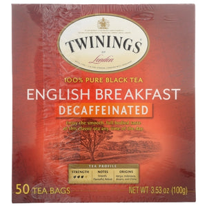 Twinings Tea, Tea Englsh Brkfst Decaf, 50 Bags(Case Of 6)