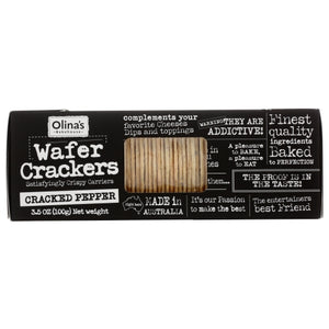 Olinas Bakehouse, Cracker Wafer Crckd Peppr, 3.5 Oz(Case Of 12)