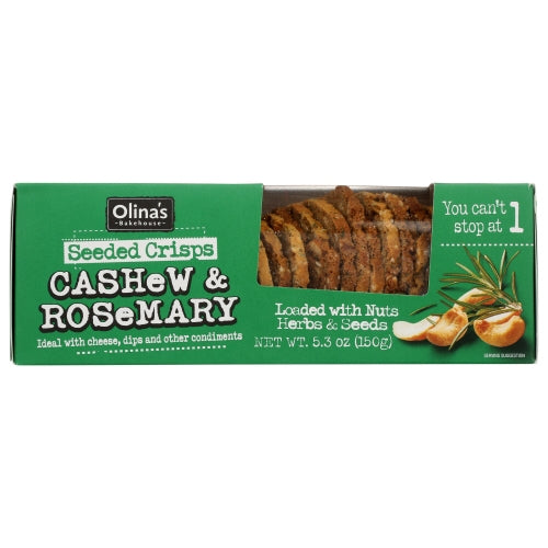 Olinas Bakehouse, Crisps Seed Cashew Rosmry, 5.3 Oz(Case Of 12)