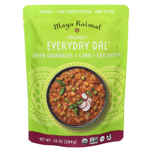 Maya Kaimal, Organic Everyday Dal  Green Garbanzo Corn Coriander, 10 Oz(Case Of 6)