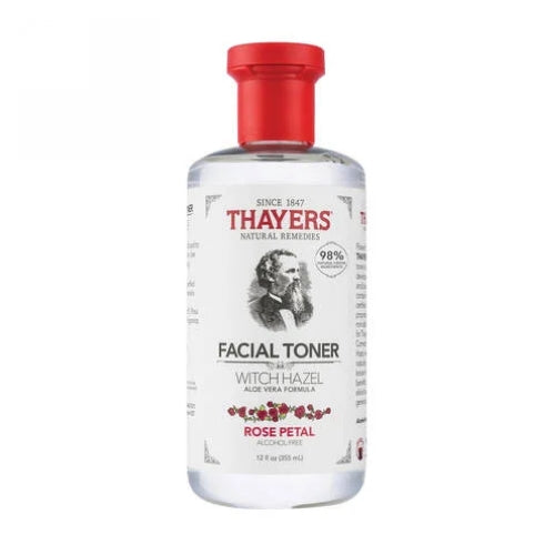 Thayers, Witch Hazel Facial Toner Alcohol-Free Rose Petal, 12 OZ