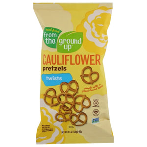 From The Ground Up, Cauliflower Pretzel Twists, 4.5 Oz(Case Of 12)