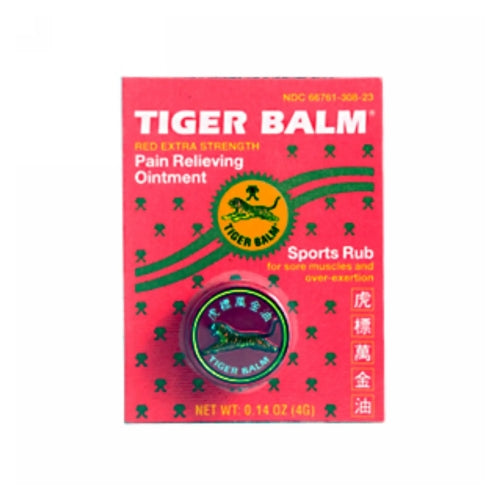 Tiger Balm, Red Extra Strength Pain Relieving Ointment, 0.14 Oz
