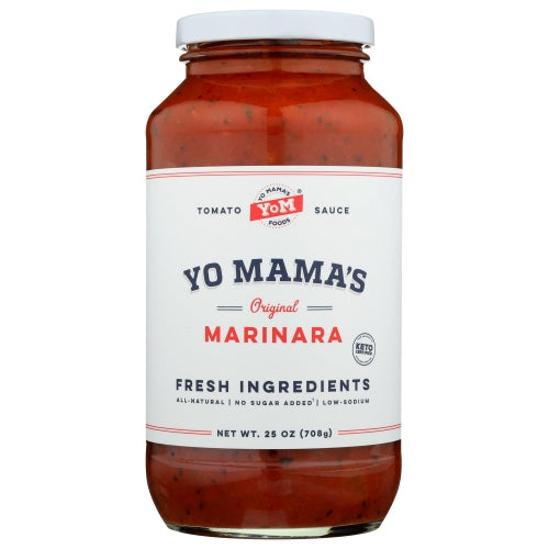 Yo Mamas Foods, Sauce Pasta Marinara, Case of 6 X 25 Oz