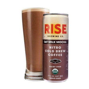 Rise Brewing Co, Mocha Latte Nitro Cold Brew Coffee Mocha Latte, 7 Oz(Case Of 12)