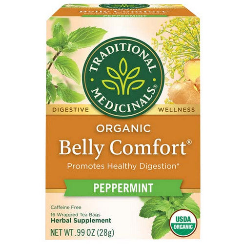 Traditional Medicinals, Belly Comfort Peppermint Tea, 16 Bags