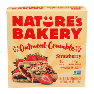 Natures Bakery, Bar Oatml Crmbl Strwbry, 8.46 Oz(Case Of 6)