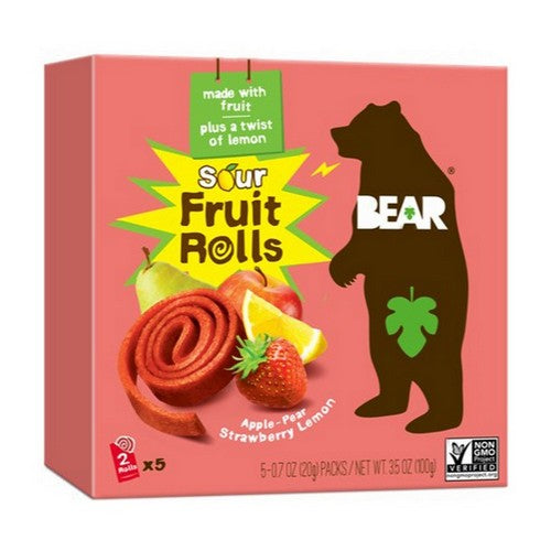 Bear Yoyo, Real Fruit Yo Yos Straw Apple, 3.5 Oz(Case Of 6)