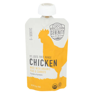 Serenity Kids, Pouch Chickpea Carrot, 3.5 Oz(Case Of 6)