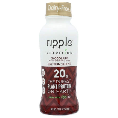 Ripple, Shake Protein Rtd Choco, 12 Oz(Case Of 12)