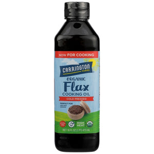 Carrington Farms, Oil Cooking Flax Organic, 16 Oz(Case Of 6)