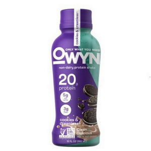 Owyn, Cookies and Cream Plant Based Protein Shake, 12 Oz(Case Of 12)