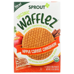 Sprouts, Wafflez Appl Carrt Cinnmn, 3.15 Oz(Case Of 10)