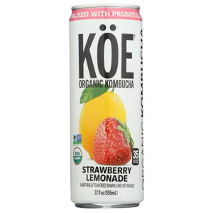 Koe, Kombucha Strwbry Lmnade, 12 Oz(Case Of 12)