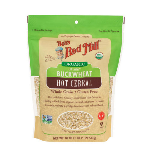 Bobs Red Mill, Organic Creamy Buckwheat Hot Cereal, 18 Oz(Case Of 4)