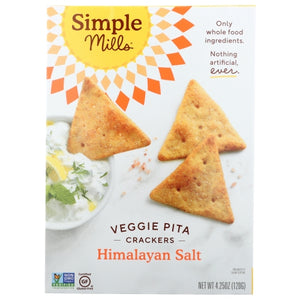 Simple Mills, Cracker Pita Himalyn Sslt, 4.25 Oz(Case Of 6)
