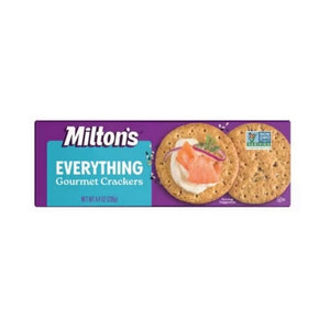 Milton's, Craft Bakers Gourmet Everything Crackers, 8.4 Oz(Case Of 8)