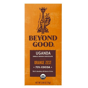 Beyond Good, Bar Choc Orange Zest, 2.64 Oz(Case Of 12)
