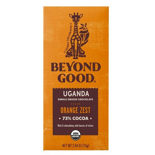 Beyond Good, Bar Choc Orange Zest, 2.64 Oz(Case Of 12)