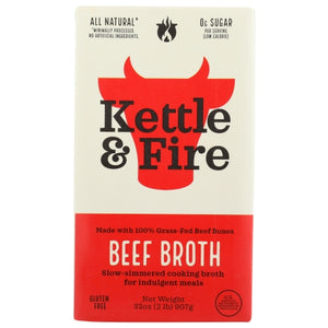 Kettle And Fire, Broth Beef Cooking, 32 Oz(Case Of 8)