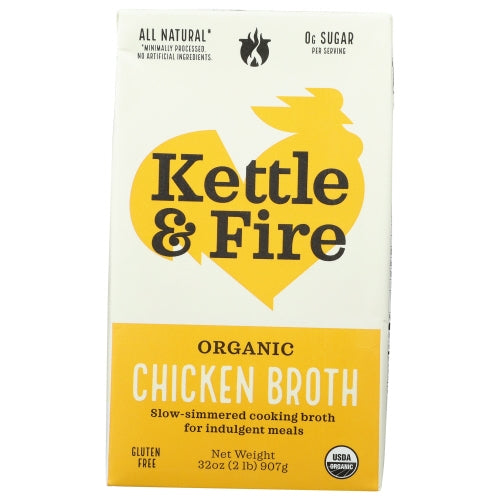 Kettle And Fire, Broth Chicken Cooking, 32 Oz(Case of 8)