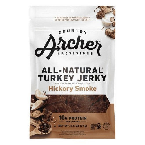 Country Archer, Jerky Trky Hickory Smkd, 2.5 Oz(Case Of 12)