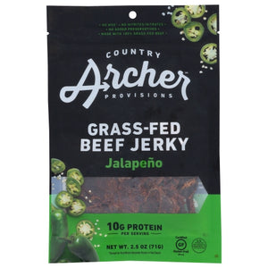 Country Archer, Jerky Beef Jalapeno, 2.5 Oz(Case Of 12)