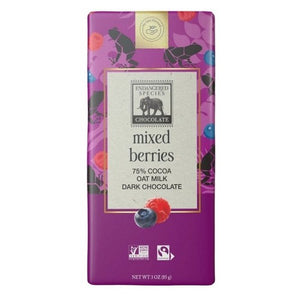 Endangered Species, Choc Bar Bat Drk Intns 75% W N, 3 Oz(Case Of 12)