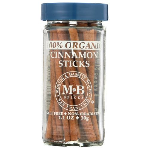 Morton & Bassett, Organic Cinnamon Sticks, 1.1 Oz(Case Of 3)