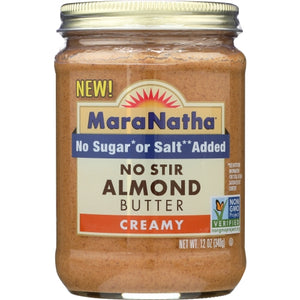 Maranatha, Nut Bttr Almnd Nstr Nslt, 12 Oz(Case Of 6)
