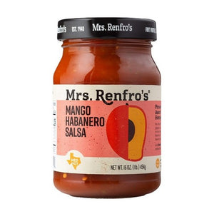 Mrs Renfro, Habanero Salsa Medium Hot Mango, 16 Oz(Case Of 6)
