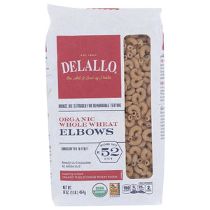 Delallo, Pasta Whlwht Elbows, Case of 12 X 16 Oz