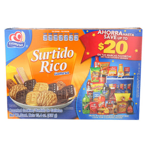 Gamesa, Surtido Rico Cookie, 15.43 Oz(Case Of 12)