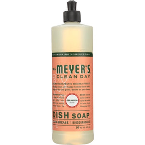 Mrs. Meyer's, Soap Dish Liq Geranium, 16 Oz(Case Of 6)