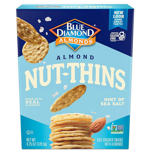Blue Diamond, Almond Nut-thins Hint Of Sea Salt, 4.25 Oz(Case Of 12)