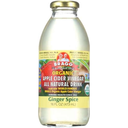 Bragg, Organic Apple Cider Vinegar Refreshers Prebiotic Ginger Lemon Honey, 16 Oz