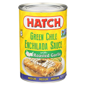 Hatch, Green Chile Enchilada Sauce With Roasted Garlic, 14 Oz